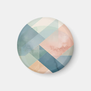 Imán Geometría de Serene - Arte de pared abstracto de P