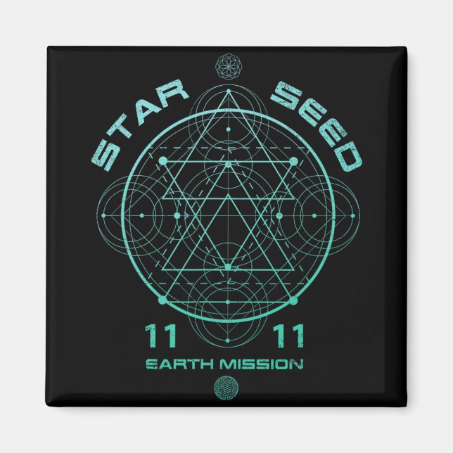 Imán Geometría Sagrada Starseed (Frente)