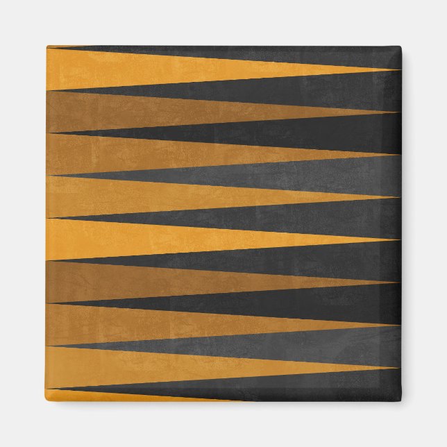 Imán Geometric Black Yellow (Frente)