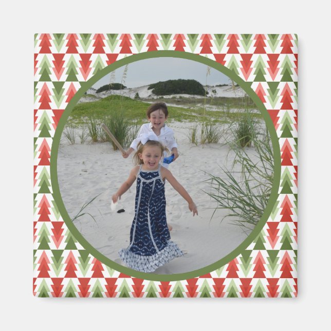 Imán Geometric Christmas Tree Grove (Frente)