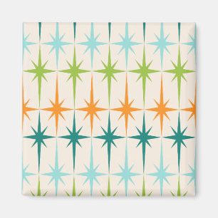 Imán geométrico de Starbursts del vintage