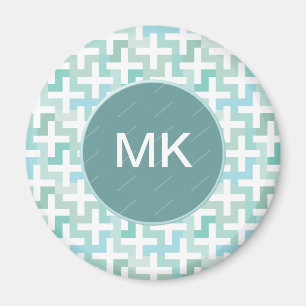 Imán Geométrico verde de la marea