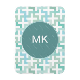 Imán Geométrico verde de la marea