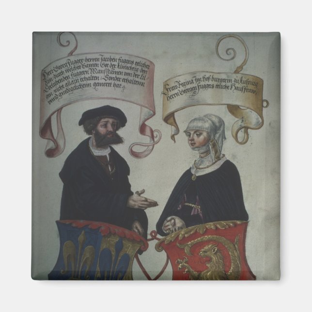 Imán Georg Fugger su esposa Regina Imhoff, 'Geheim (Frente)