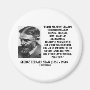 Imán George B. Shaw I no cree en circunstancias
