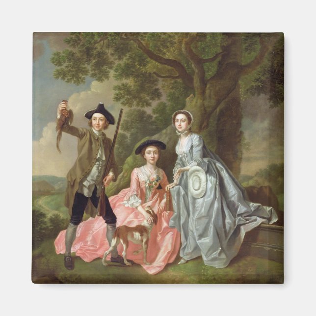 Imán George Rogers con su esposa, Margaret y su hermana (Frente)