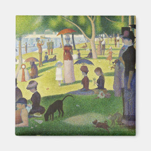 Imán George Seurat un domingo en La Grande Jatte famoso