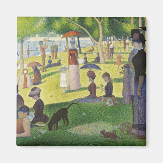Imán George Seurat un domingo en La Grande Jatte famoso