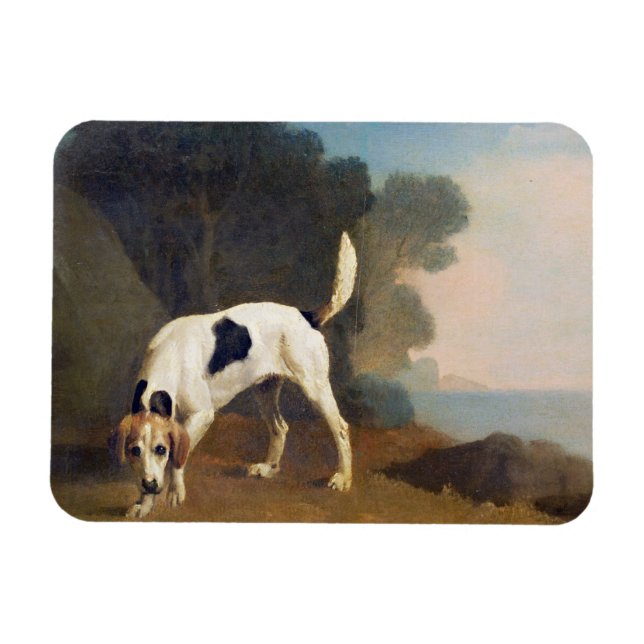 Imán George Stubbs | Foxhound on the Scent, c.1760 (pet (Horizontal)