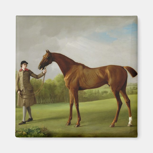 Imán George Stubbs | Luster, en poder de un Groom, c.17 (Frente)
