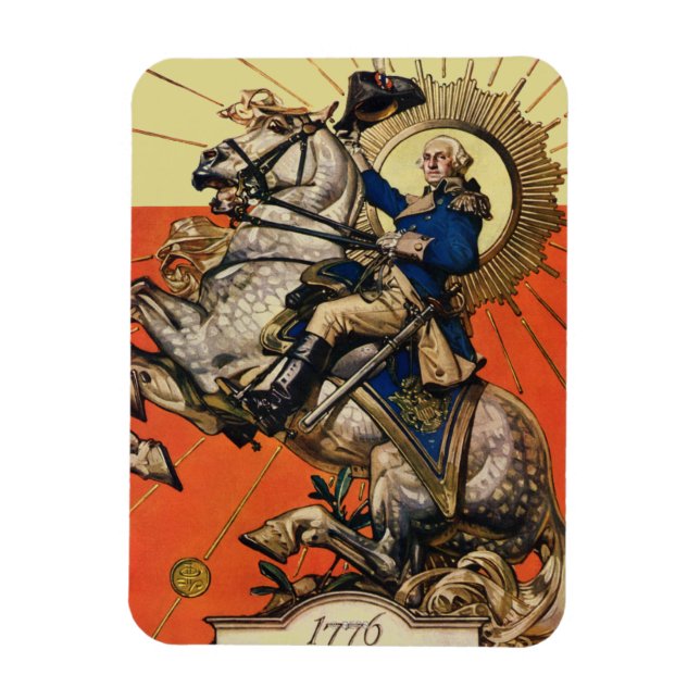 Imán George Washington a caballo (Vertical)