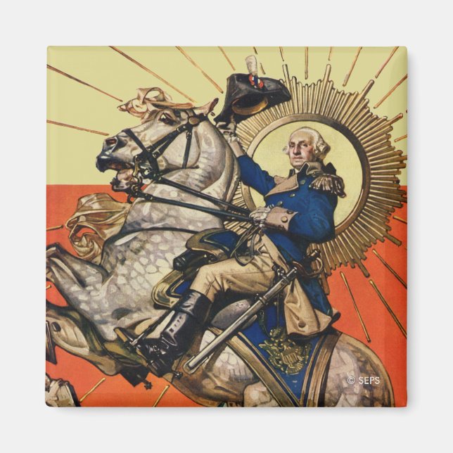 Imán George Washington a caballo (Frente)