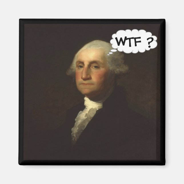 Imán George Washington dando vueltas en su tumba (Frente)