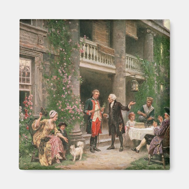 Imán George Washington en el Jardín de Bartram (Frente)