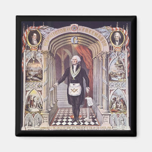 Imán George Washington En Masonic Regelia