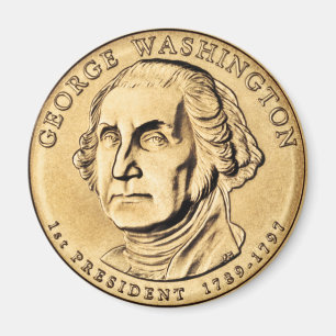 Imán George Washington Presidencial $1 Magnate de moned