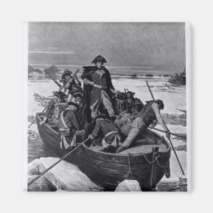 Imán George Washington que cruza el río Delaware