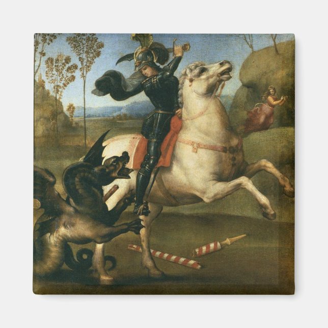 Imán George y el Dragón (por Raphael) (Frente)