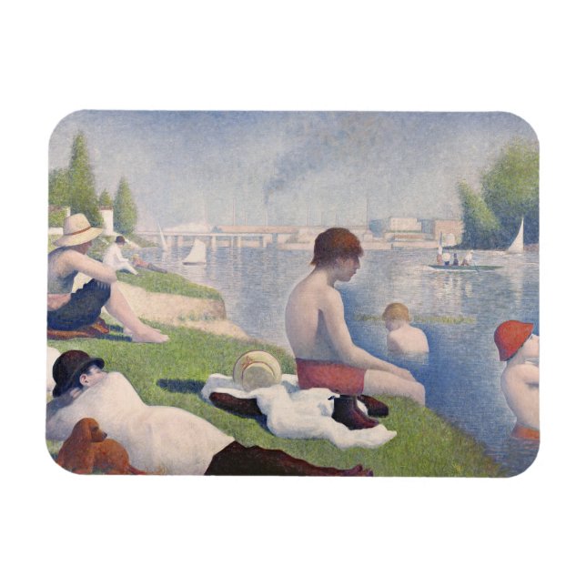 Imán Georges Pierre Seurat | Baños en Asni � res, 1884 (Horizontal)