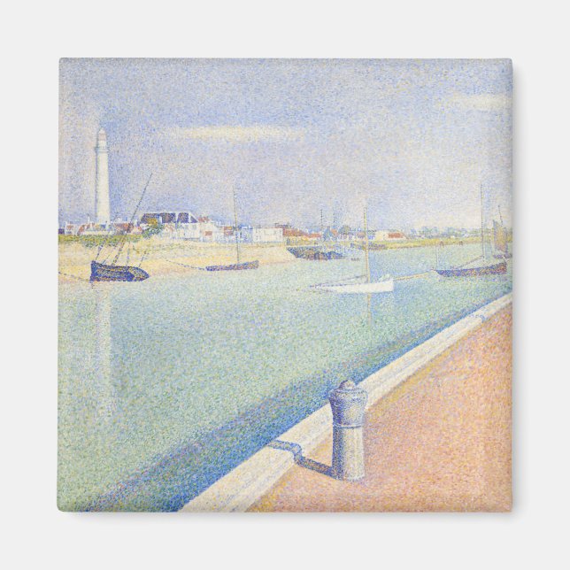 Imán Georges Seurat - El canal de las gaviotas (Frente)