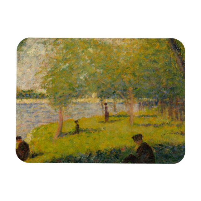 Imán Georges Seurat - Estudiar un domingo en La Grande (Horizontal)