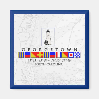 Imán Georgetown SC Bandera Marítima Magnet