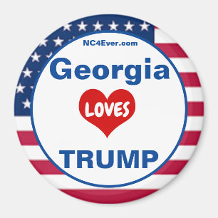 Imán Georgia AMA A TRUMP Nevera patriótica