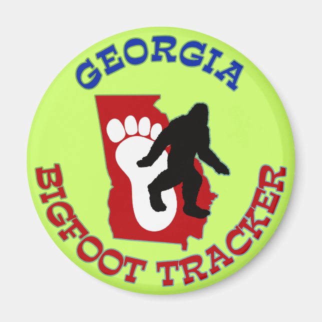 Imán Georgia Bigfoot Tracker (Frente)