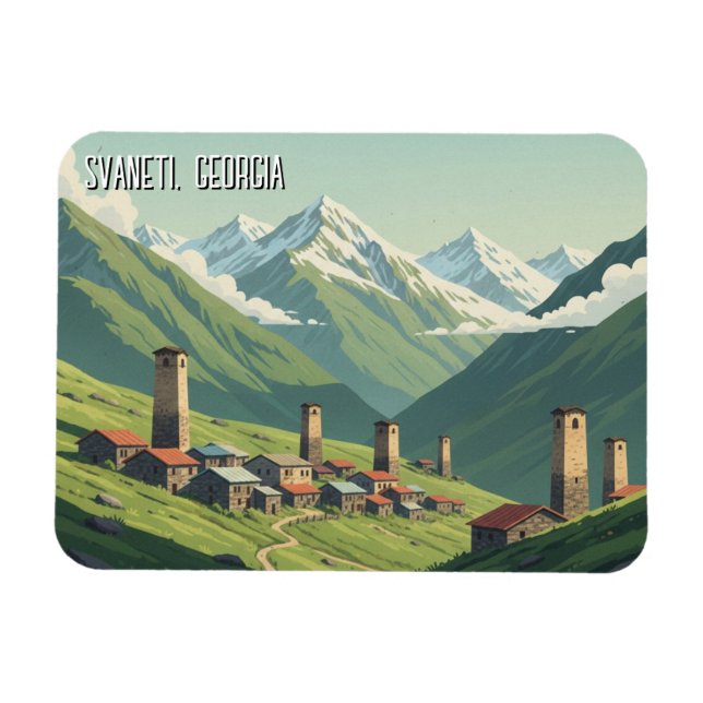 Imán Georgia Svaneti Viajes (Horizontal)