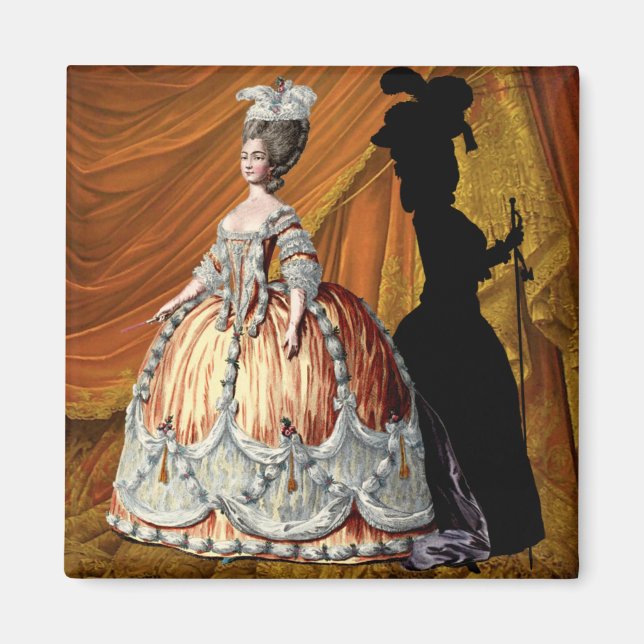 Imán Georgian Lady - Orange (Frente)