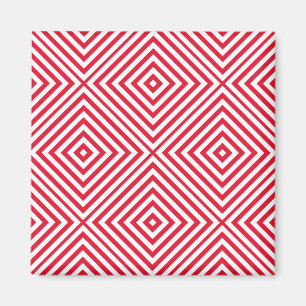 Imán Geranium Diamond Chevron
