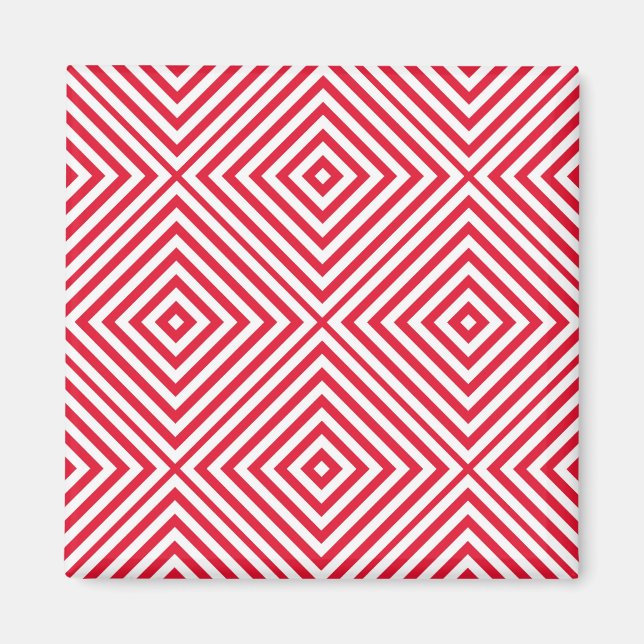 Imán Geranium Diamond Chevron (Frente)