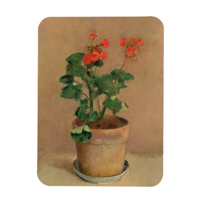 Imán Geraniums in a Pot, c.1905 (aceite sobre lienzo) (Vertical)