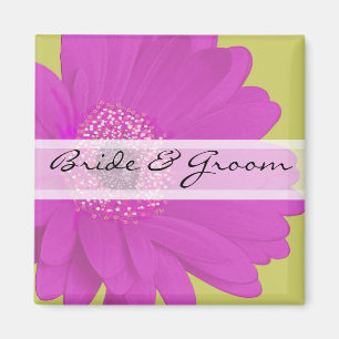 Imán Gerber Daisy Wedding Stickers o Personalizar