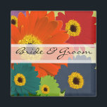 Imán Gerber Daisy Wedding Stickers o Personalizar<br><div class="desc">Cartas de Invitaciones y Respuestas de Boda Gerber Daisy - Cartas de Invitaciones y Respuestas de Bodas Gerber Daisy -</div>