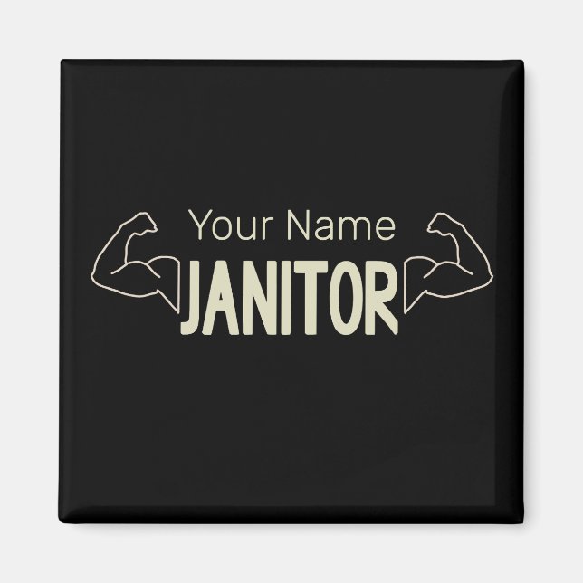 Imán Gerente De Instalaciones De Diseño De Janitor O Cu (Frente)
