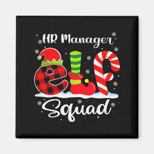 Imán Gerente de Recursos Humanos Elf Squad Navidad Recl