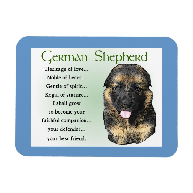 Imán German Shepherd Heritage of Love (Horizontal)