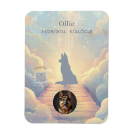 Imán German Shepherd Rainbow Bridge Magnet