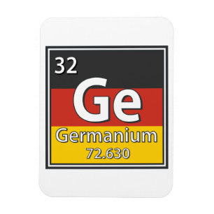 Imán Germanium - Bandera alemana Ciencia alemana