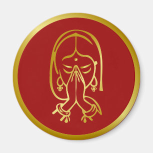 Imán Gesto de bienvenida indio - Namaskar