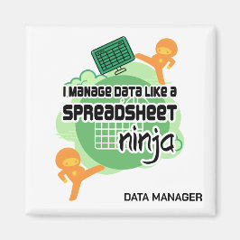 Imán Gestor de datos divertidos SPREADSHEET NINJA