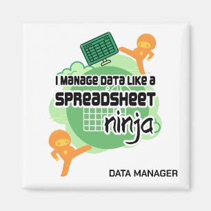 Imán Gestor de datos divertidos SPREADSHEET NINJA