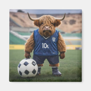 Imán "Getter de gol: Vaca de Highland vestida para el f
