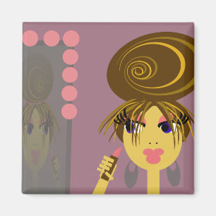 Imán Gettin Ready Pop Art Magnet