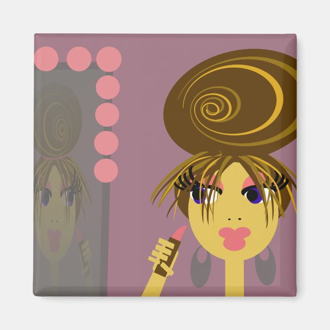 Imán Gettin Ready Pop Art Magnet (Frente)