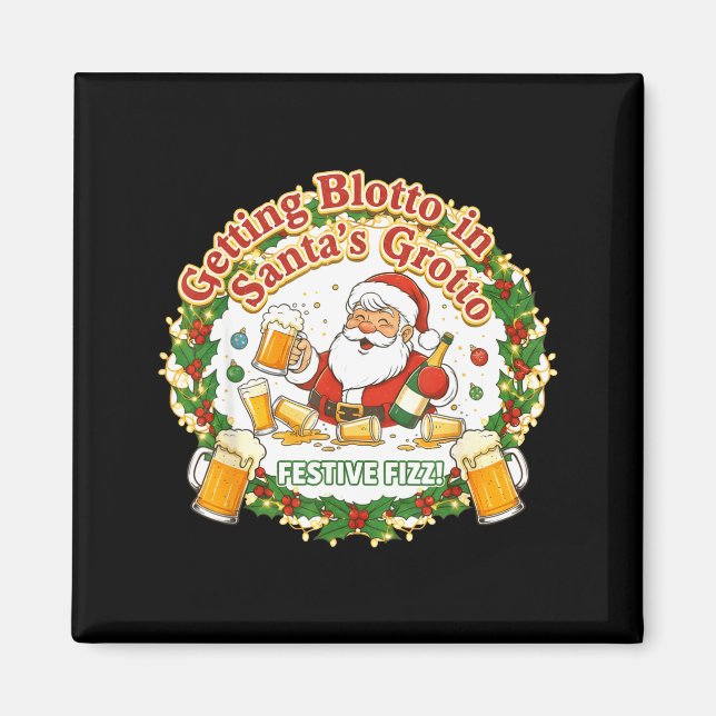 Imán Getting Blotto In Santa's Grotto Drunk Friends Nig (Frente)