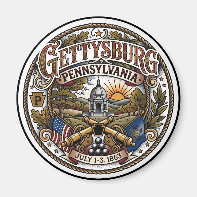 Imán Gettysburg EE. UU. (Frente)