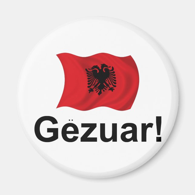 Imán ¡Gezuar albanés! (Salud) (Frente)