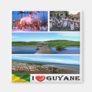 Imán GF - Guyana Francesa - Me encanta - Collage